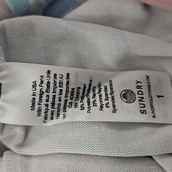 Sundry Abstract Camouflage Loungewear Top - Picture 6 of 8